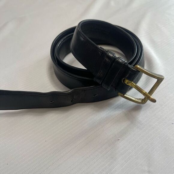 Coach Men’s VTG Black 2601 Leather Belt Size 44 - Picture 1 of 9
